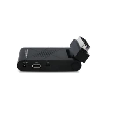 Mini digitaalne maapealne SCART DVB-T2 180° USB HDMI Full HD H265 HEVC kaugjuhtimispult 2-ühes