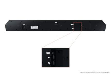 Samsung HW-Q810GD 5.1.2-kanaliga Q-Soundbar teleritele, Bluetooth-kõlar juhtmevaba Dolby Atmos / DTS:X helisüsteemiga, Q-Symphony, SpaceFit Sound Pro [2024]