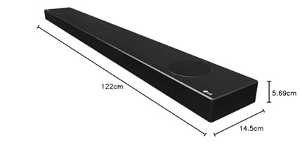 LG Electronics SP9YA teleri heliriba 520 W 5.1.2 Meridian Channel juhtmevaba subwooferiga, Bluetooth, DTS:X, Dolby Atmos, Dolby Digital, kõrgresolutsioon, AI Sound Pro, USB HDMI sisend/väljund, SP9YA.DEUSLLK, must