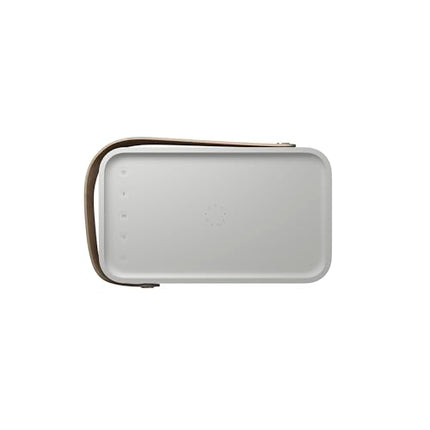 Bang &amp; Olufsen Beolit ​​20 - Powerful, loud, wireless, portable Bluetooth home speaker with 360-degree sound and integrated Qi charging station - Grey Mist
