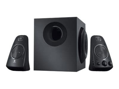 Logitech Z623 kõlarisüsteem subwooferiga, rikkalik bass, 400-vatine tippvõimsus, THX-sertifitseeritud, 3,5 mm ja RCA sisendid, mitme seadme ühilduv, EL-i pistik, arvuti/PS4/Xbox/TV/nutitelefon/tahvelarvuti - must
