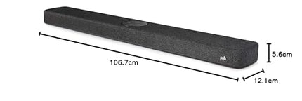 Polk Audio React Home Theater Soundbar with Alexa Built-in, Amazon Multiroom Music, DTS, Dolby Digital, Wi-Fi, Bluetooth, HDMI ARC, Optical Input, Black