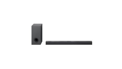 LG DS80QY 3.1.3 heliriba (480W) juhtmevaba subwooferiga ja MERIDIAN tehnoloogiaga (Dolby Atmos, HDMI, Bluetooth), tume hõbedane teras