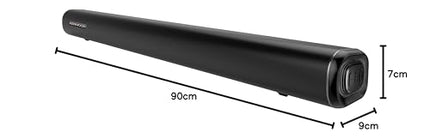 Kenwood LS-600BT - 2.0ch Soundbar with Bluetooth, 60 W RMS, HDMI ARC, DSP, remote control, wall mountable, LED display, inputs: Line/USB/Optical
