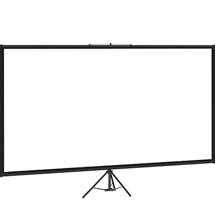 VEVOR 16:9 Projector Screen Tripod 4K HD Roll-up Screen 160 Degree Viewing Angle Projection Screen 244x137cm Presentation Wall 279.4cm Diagonal Tripod Screen for Home Theater Meeting Room Weddings