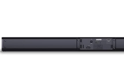 SHARP HTSB140MT 2.0 heliriba 150W (USB, Bluetooth, HDMI, optiline, AUX-sisend (3,5 mm), laius: 95 cm), õhuke disain, must