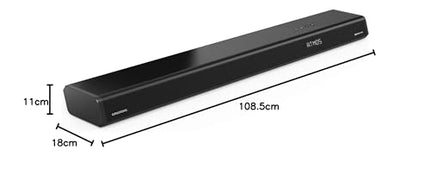 Grundig DSB 1000 heliriba integreeritud subwooferiga, õhuke disain, 2.1 kanaliga Dolby Atmos, 120 vatti muusikavõimsust, Bluetooth 4.2, HDMI (ARC), optilised, koaksiaalsed ja aux-sisendid, must