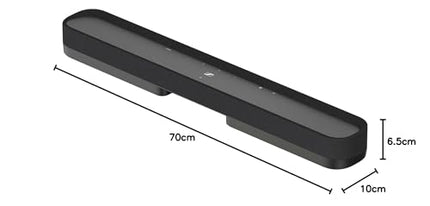 Sennheiser AMBEO Soundbar Mini – Kaasahaarav 3D-heli teleri, filmide ja muusika jaoks – Kompaktne seade võimsate adaptiivsete funktsioonide ja mitmekülgse ühenduvusega