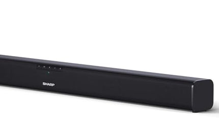 SHARP HTSB110 2.0 heliriba 90W (USB, Bluetooth, HDMI, optiline, AUX-sisend (3,5 mm), laius: 80 cm), õhuke disain, must