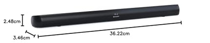 SHARP HTSB147 2.0 Soundbar 150W (USB, Bluetooth, HDMI, Optical, AUX-In (3.5mm), width: 92cm) slim design, LED display, black