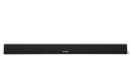 SHARP HTSB110 2.0 heliriba 90W (USB, Bluetooth, HDMI, optiline, AUX-sisend (3,5 mm), laius: 80 cm), õhuke disain, must