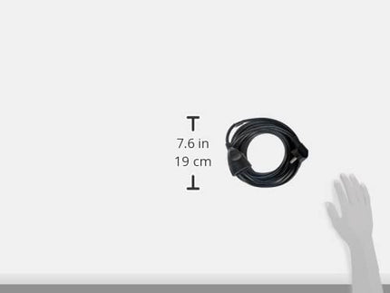 UNITEC Schuko pikenduskaabel H05VV-F3G1.5mm², IP 20, 10m, must