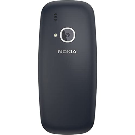 Nokia 3310 2G Vodafone 16GB mobiiltelefon (2,4-tolline värviline ekraan, 2MP kaamera, Bluetooth, raadio, MP3-mängija, kahe SIM-kaardiga) tumesinine