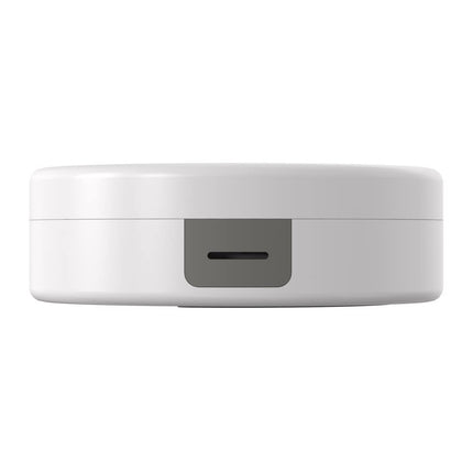 Hama cable box, round (suitable for wall mounting, desk, office, home, etc., integrated cable guide, easy cable management, cable protection, flat) white