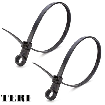 TERF® kruvitavad kaablisidemed, 200 mm x 4,8 mm, vastupidav nailon, turvaline isesulguv mehhanism, plastkaablisidemed koju, kontorisse, aeda, garaaži, lattu, töökotta