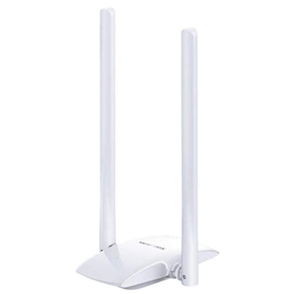 MERCUSYS N300 Wireless High-Gain USB Adapter with Two 5dBi Antennas and 2 × 2 MIMO for PC/Desktop/Laptop, Supports Windows 10/8.1/8/7/XP (MW300UH)