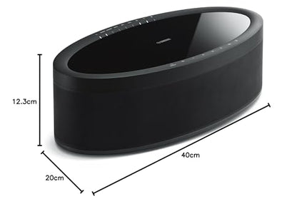 Yamaha MusicCast 50 muusikakast (mitmetoaline stereokõlar, mis ühildub Alexa hääljuhtimisega – mugav muusika voogedastus – juhtmevaba kõlar ruumi täitva heliga) must