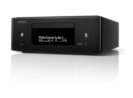 Denon RCD-N12DAB kompaktne helisüsteem, HiFi võimendi, CD-mängija, internetiraadio, muusika voogedastus, HEOS multiroom, Bluetooth ja Wi-Fi, AirPlay 2, Alexa ühilduv, 2 optilist TV sisendit, DAB+ raadio