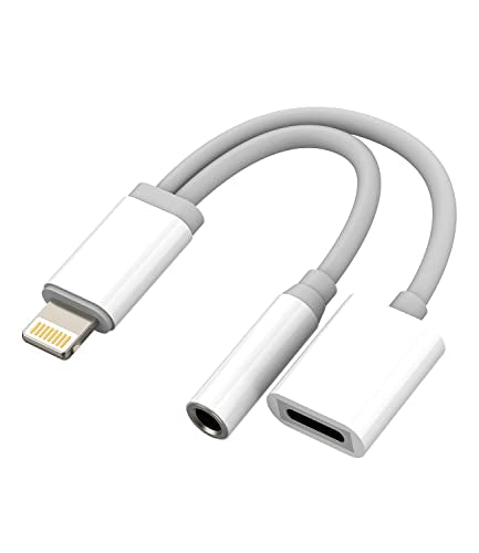 Telefoni AUX-adapter kõrvaklappide pesa kaablile Lightning - 3,5 mm jaoturi dongle laadimispordi kaabel (2 ühes) MFI sertifitseeritud audio-muusika kõrvaklappide laadimismuundur Apple 11 12 13 14 ProMax 7 8Plus jaoks