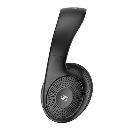 Sennheiser RS ​​​​120-W juhtmevabad kõrvaklapid kristallselge teleriheli jaoks - kerge disain, 3 helirežiimi, 60 m signaaliulatus, komplekt saatjat/laadijat - must