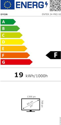 DYON Enter 24 Pro X2 – 60 cm (24-tolline) televiisor (kolmekordne tuuner (DVB-C/-S2/-T2), hotellirežiim, USB-meediapleier)