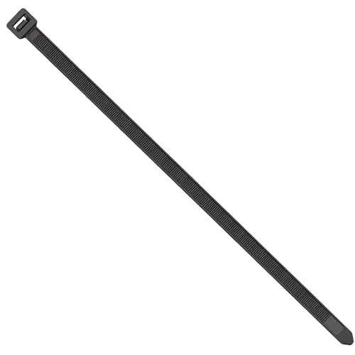 EzySup Small Cable Ties, Mini Cable Ties, 100 mm x 2.5 mm, Tensile Strength 8 kg, 1000 Pieces, Black
