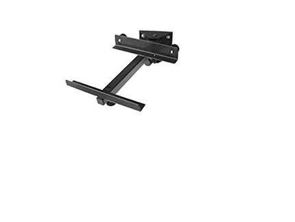 Drall 2 pieces (1 pair) speaker wall bracket - load capacity up to 15 kg - speaker holder for HiFi home cinema boxes - tiltable, swiveling, tilting - wall mounting attachment black model: BH2B