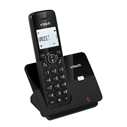 VTech CS2000 cordless phone, ECO+ mode, landline phone, black, call blocking, hands-free function, large buttons, two-line display