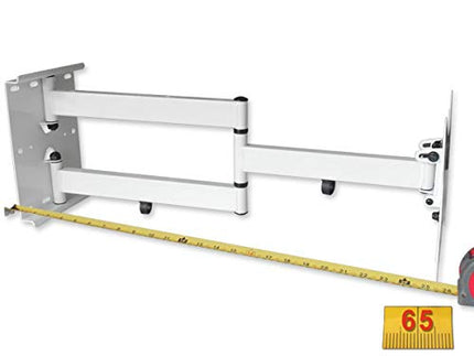 Drall universaalne teleri seinakinnitus 16–55 tolli (40–139,7 cm) jaoks – pikendatav kuni 65 cm, pööratav ja kallutatav – kinnitus LED LCD 3D HD plasmateleritele – VESA 100 200 valge Mudel: L22W