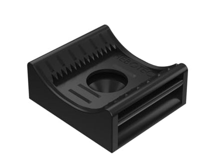 Hook and loop base for self-adhesive mounting | for self-assembly | for 20 mm back-to-back hook and loop tape (sold separately) | for orderly cable management | 10 pieces | Flame-retardant according to UL94-V0