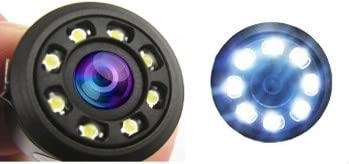 Tahavaatekaamera - 1 tk auto 8 LED-tagurduskaamerat koos varukaameraga, veekindel öise nägemisega AUHF.