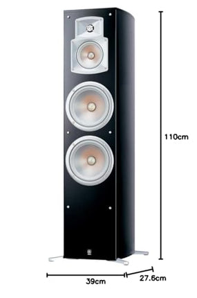 Yamaha NS 777 põrandakõlarisüsteem (3-suunaline bassrefleks, lainejuht-horn, 100W) klaverimust, 1 tk