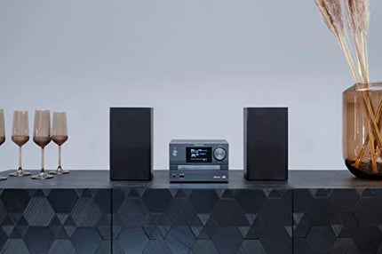 Kenwood M-525DAB - Mikro HiFi-süsteem CD, USB, DAB+ ja Bluetoothi ​​heli voogedastusega, 6,1 cm TFT värviline ekraan, kaugjuhtimispult