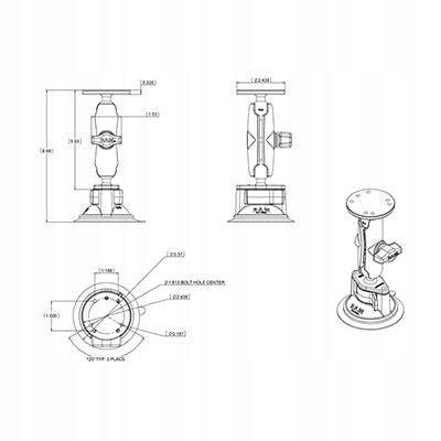 RAM-i kinnitus RAM-B-166 – 202U kinnituskomplekt