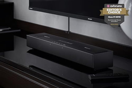 SHARP HT-SB700 2.0.2 kompaktne Dolby Atmos heliriba 140W (Bluetooth, HDMI, AUX-sisend (3,5 mm), must