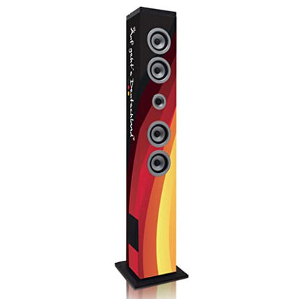 Lenco iCES IBT-6 Bluetooth põrandakõlar - 40 W RMS - PLL FM-raadio - USB sisend - SD-kaardi pesa - AUX sisend - puldiga - Saksamaa