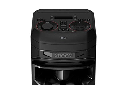 LG XBOOM RNC9, kahesuunaline helisüsteem 4 kõlariga (Dolby Audio, karaoke ja DJ funktsioonid, valgustus), must [mudeliaasta 2023]