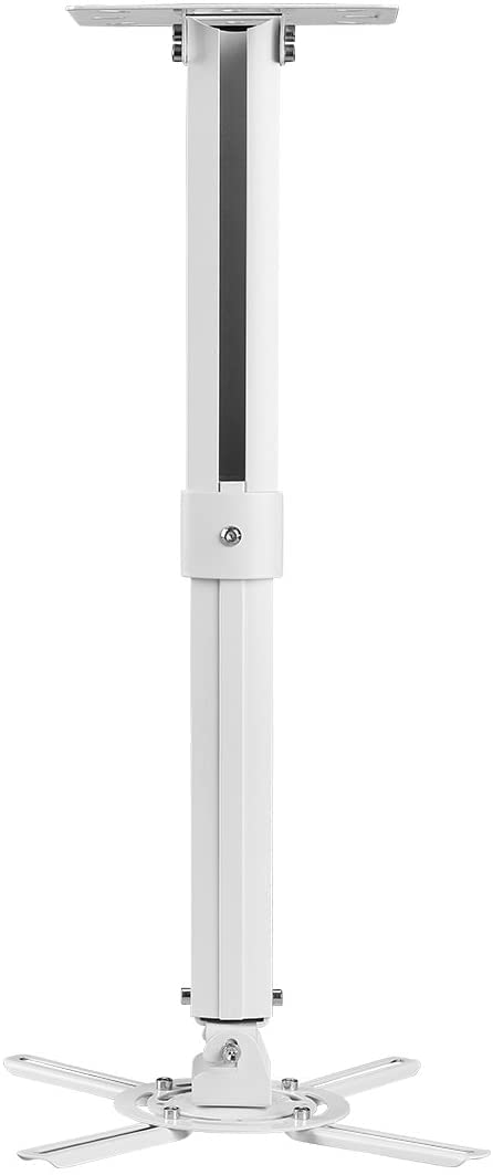 Projektori laekinnitus, universaalne projektori seinakinnitus, 360° pööratav, 90° pööratav, 90° kallutatav, 210–540 mm pikendusvardaga, kuni 13,6 kg, laeprojektori kinnitus, projektori kinnitushoidik