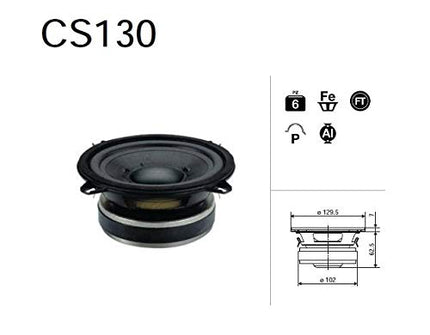 Ciare - Subwoofer - 130mm 90+90W 4Ohm