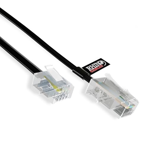 Rhinocables võrgukaabel RJ11 kuni RJ45 Etherneti modemi andmesidetelefoni kaabel