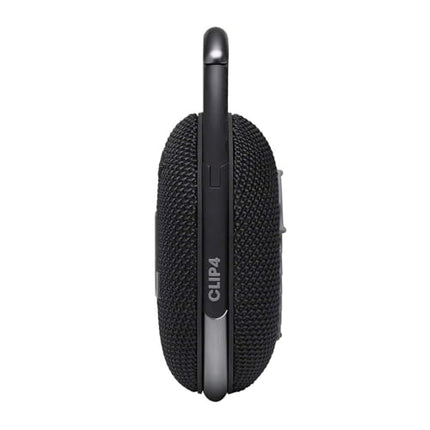 JBL CLIP 4 Bluetooth Speaker - Black – Waterproof, portable music box with practical carabiner – Up to 10 hours of wireless music streaming
