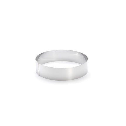 de Buyer - Roostevabast terasest tordirõngas - läbimõõt 18 cm, kõrgus 4,5 cm - 3989.18, hõbedane