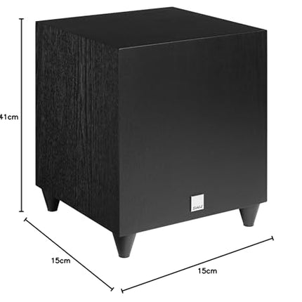DALI SUB C-8 D kõrgjõudlusega subwoofer – 8-tolline dünaamilise bassikõlar, 170 W RMS/220 W tippvõimsus, elegantne disain, ideaalne muusika ja filmide nautimiseks, paindlike ühenduvusvõimalustega