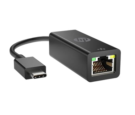 HP USB-C to RJ45 Network Adapter with Status LED, Black