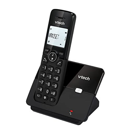 VTech CS2000 cordless phone, ECO+ mode, landline phone, black, call blocking, hands-free function, large buttons, two-line display