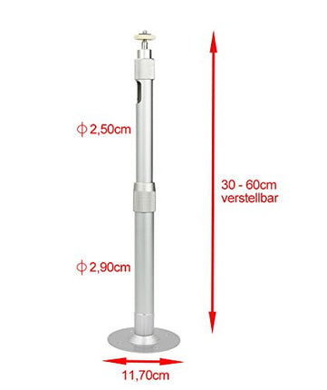 Olischt projektori kinnitus lakke, universaalne teleskoopkinnitus, 30-60cm, alumiinium