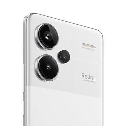 Xiaomi Redmi Note 13 Pro+ 5G nutitelefon, 12+512GB, lukustamata telefon, 6,67" 1,5K AMOLED ekraan, 5000 mAh, 200MP kaamera, kahe SIM-kaardiga, valge