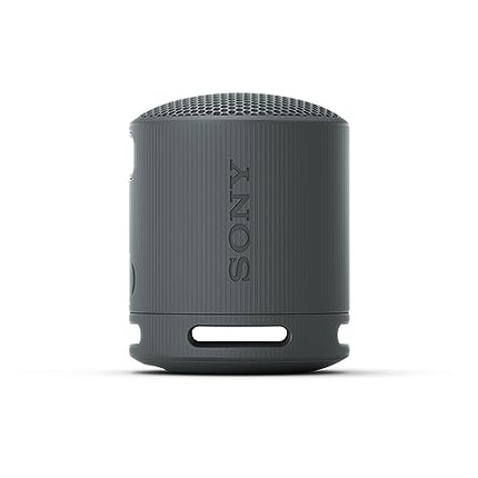 Sony SRS-XB100 - Wireless Bluetooth speaker, portable, lightweight, compact, outdoor, travel, durable, IP67 waterproof and dustproof, 16-hour battery life, carrying strap, hands-free function, black
