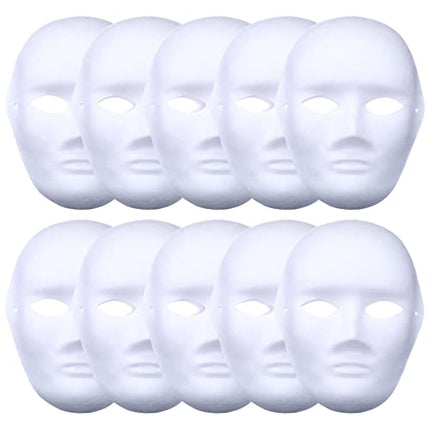 Valge isetegemise mask, käsitsi maalitud mask, karnevalimask, isetegemise maskipeo mask, valge mask, värvimata kassimaskid, rebasemask, cosplay maskid, kostüümimask, tühi mask maskipeoks, 10 tk pakis (mehed)
