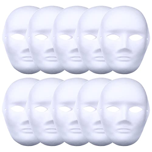 Valge isetegemise mask, käsitsi maalitud mask, karnevalimask, isetegemise maskipeo mask, valge mask, värvimata kassimaskid, rebasemask, cosplay maskid, kostüümimask, tühi mask maskipeoks, 10 tk pakis (mehed)